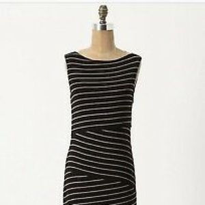 BAILEY44 Black/Tan Sleeveless Stripe Column Dress